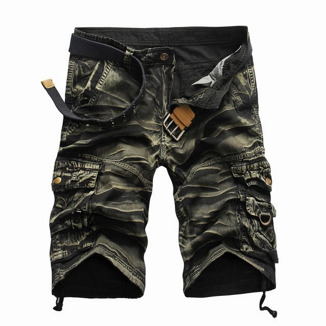 West Louis? Men's Comfortable Camo Cargo Shorts Casual Layers