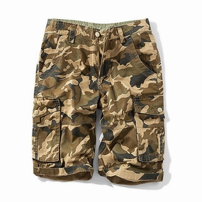Belt loops Minimal Fit West Louis? Mens Military Camouflage Cargo Shorts