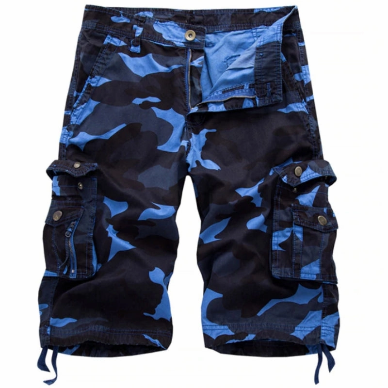 West Louis? Military Camo Cargo Shorts Elastic Fit Outdoor Fit