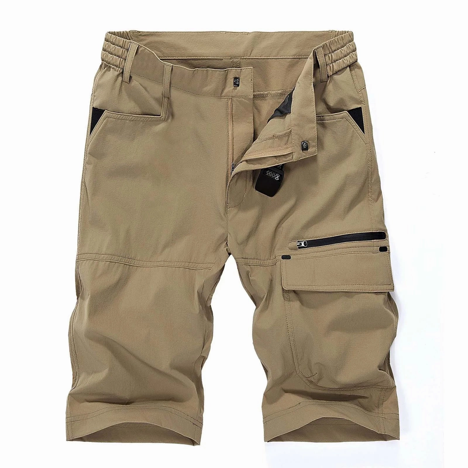 Comfy Shape Effortless Comfort West Louis? Multi-Pocket Tactical Cargo Summer Cotton Shorts