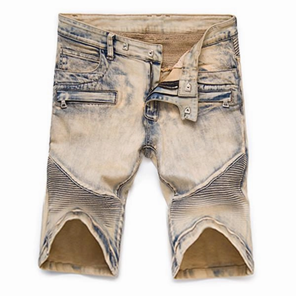 day trip West Louis? Pleated Motor Jeans Shorts