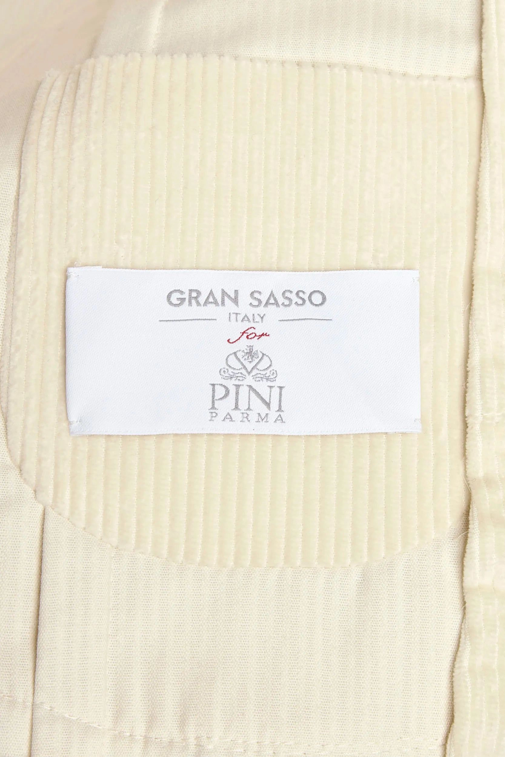 White corduroy and knit jacket - Made in Italy Stylish Basics
