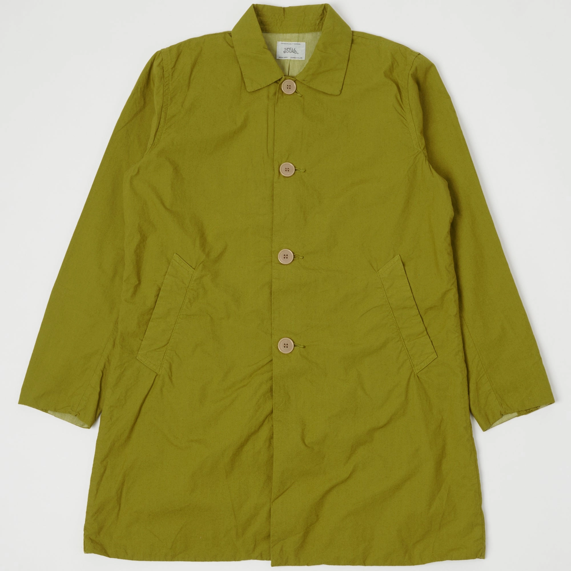 Thick Insulation Functional Pockets Style Spellbound Lightweight 'Typewriter' Coat - Green