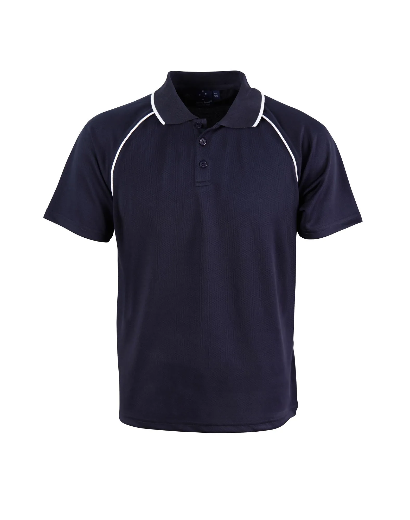 Winning Spirit Champion Kids Cooldry Raglan Short Sleeve Contrast Polo 1st (14 colour) (PS24)