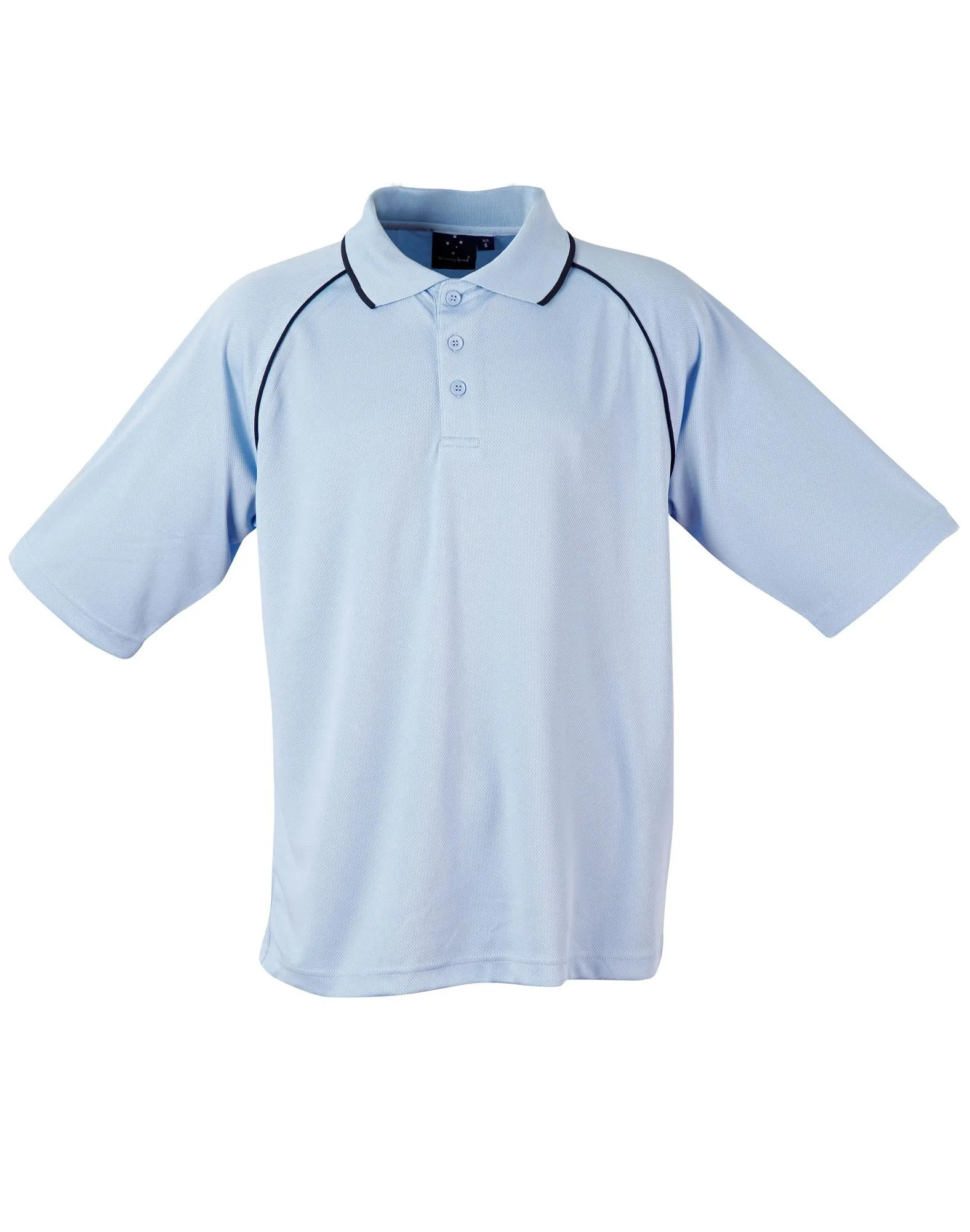 Winning Spirit Men's CoolDry® Raglan Short Sleeve Contrast Polo 2nd(5 Colour)-(PS20)