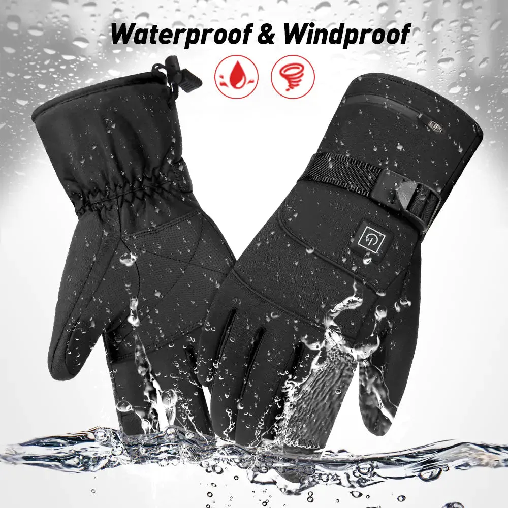 Winter touch screen heated gloves