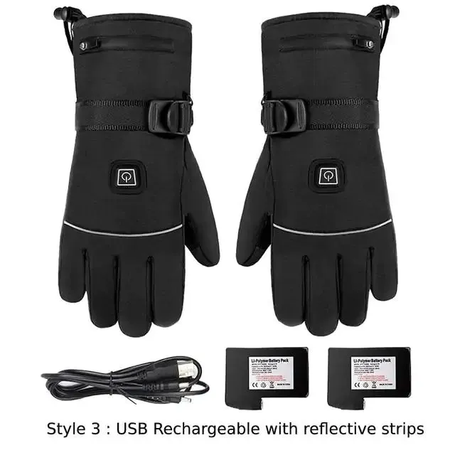 Winter touch screen heated gloves
