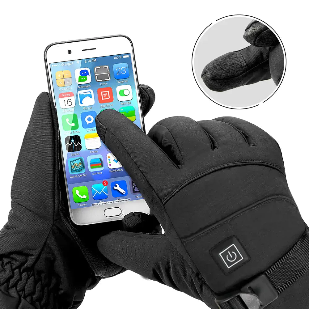 Winter touch screen heated gloves