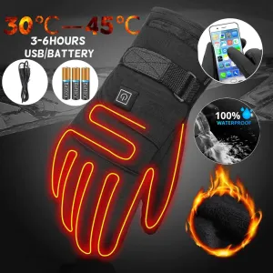 Winter touch screen heated gloves