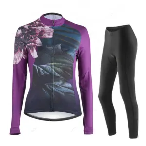 Women Autumn Cycling Jersey Set Long Sleeve Breathable Clothing MTB Maillot Ropa Ciclismo Bicycle Sportswear Bike Uniform