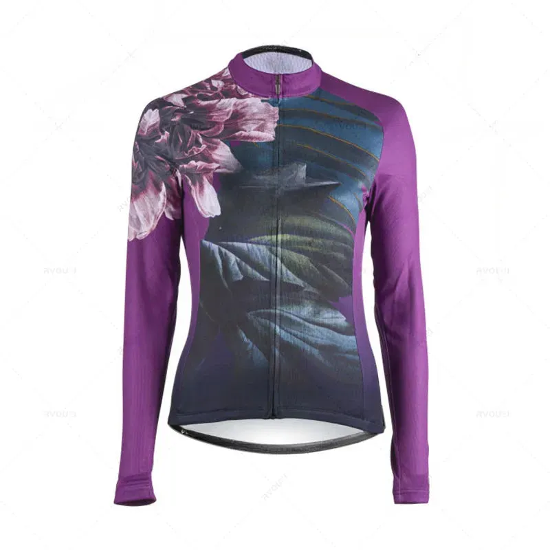 Women Autumn Cycling Jersey Set Long Sleeve Breathable Clothing MTB Maillot Ropa Ciclismo Bicycle Sportswear Bike Uniform