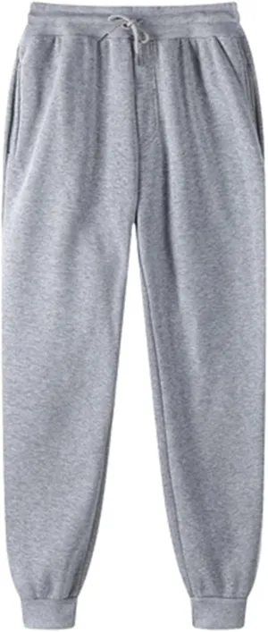 Women Winter Sweatpants Sherpa Fleece Lined Pants Warm Hiking Pants Drawstring Waist Joggers Thick Sweatpants Trousers