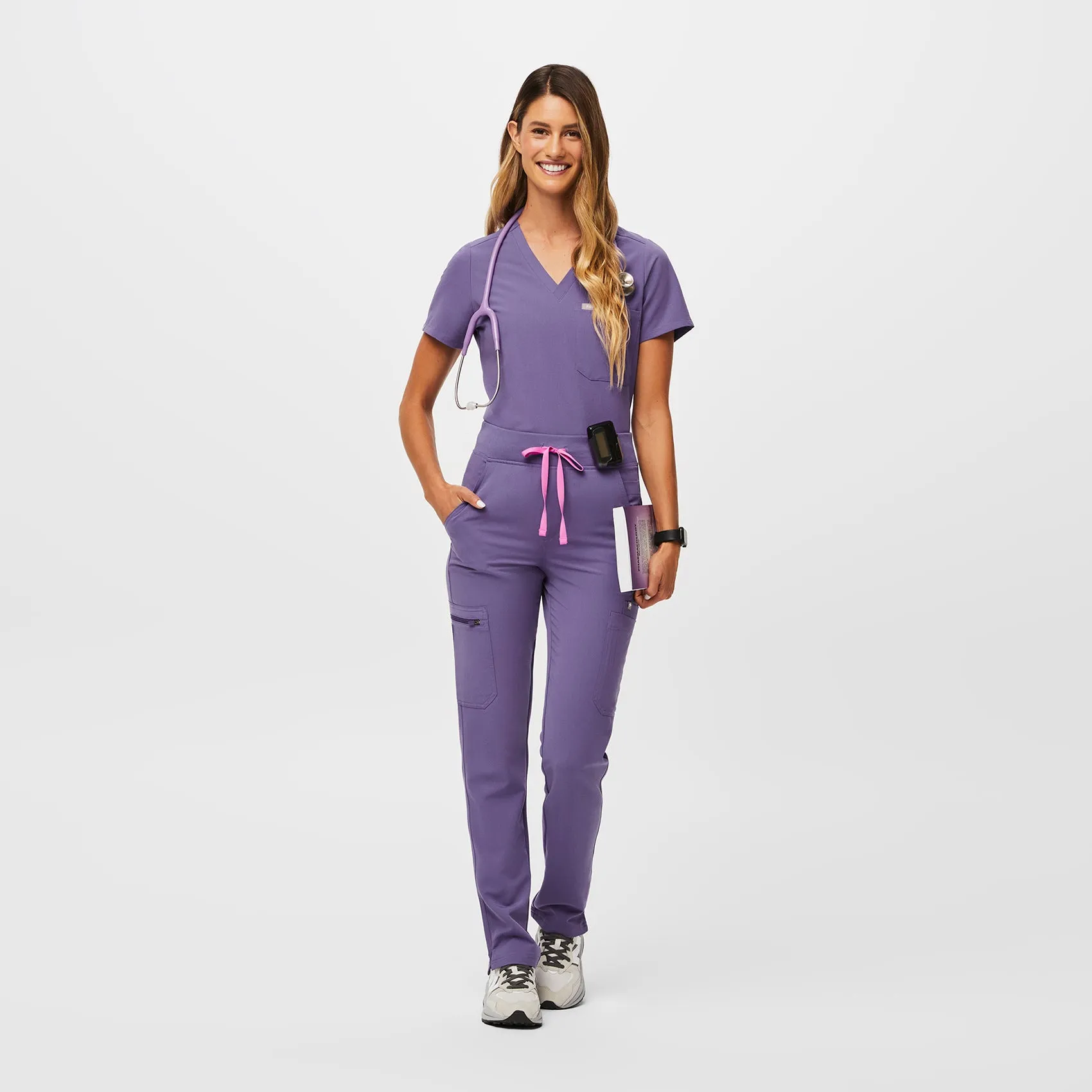 women's Amethyst Yola™ High Waisted - Petite Skinny Scrub Pants