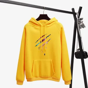Women's Autumn/Winter O-Neck Hoodie With Various Prints