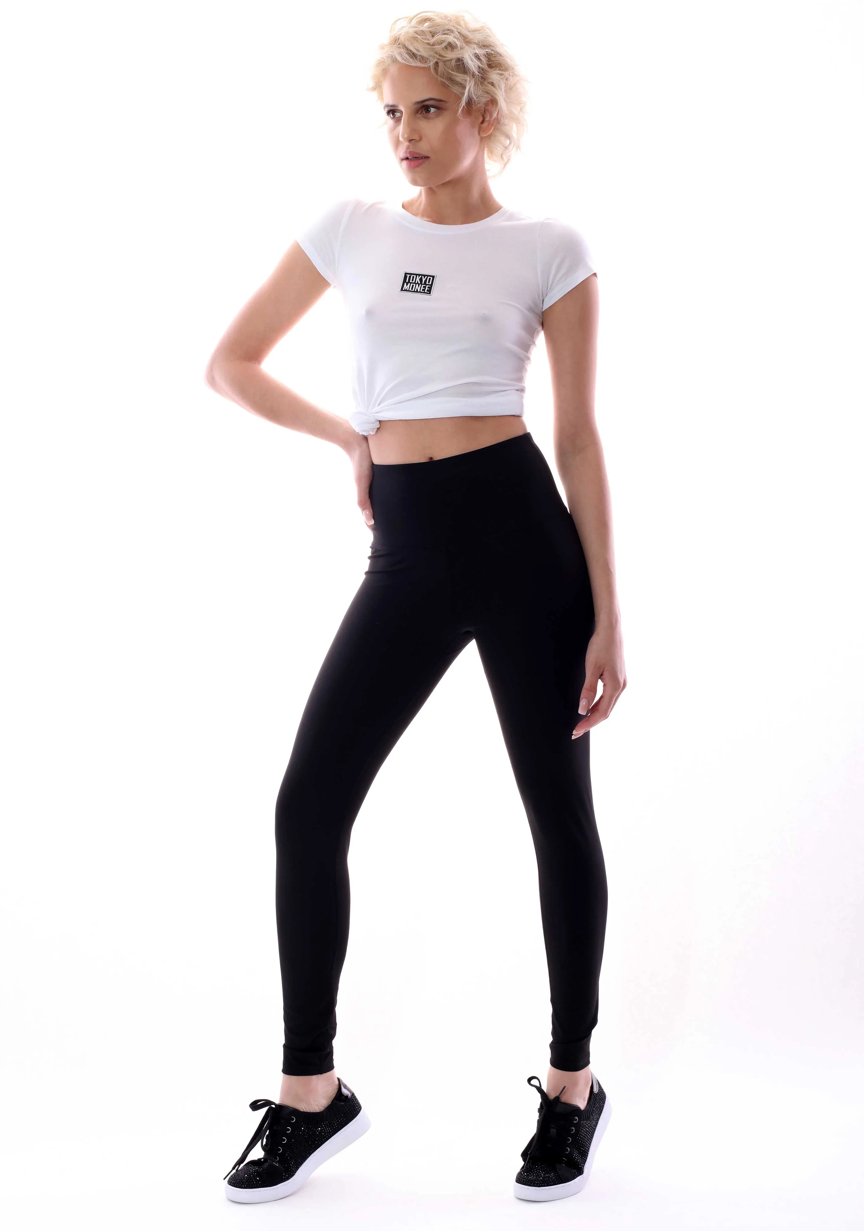 Women's Black Standard Stretch Yoga Pants