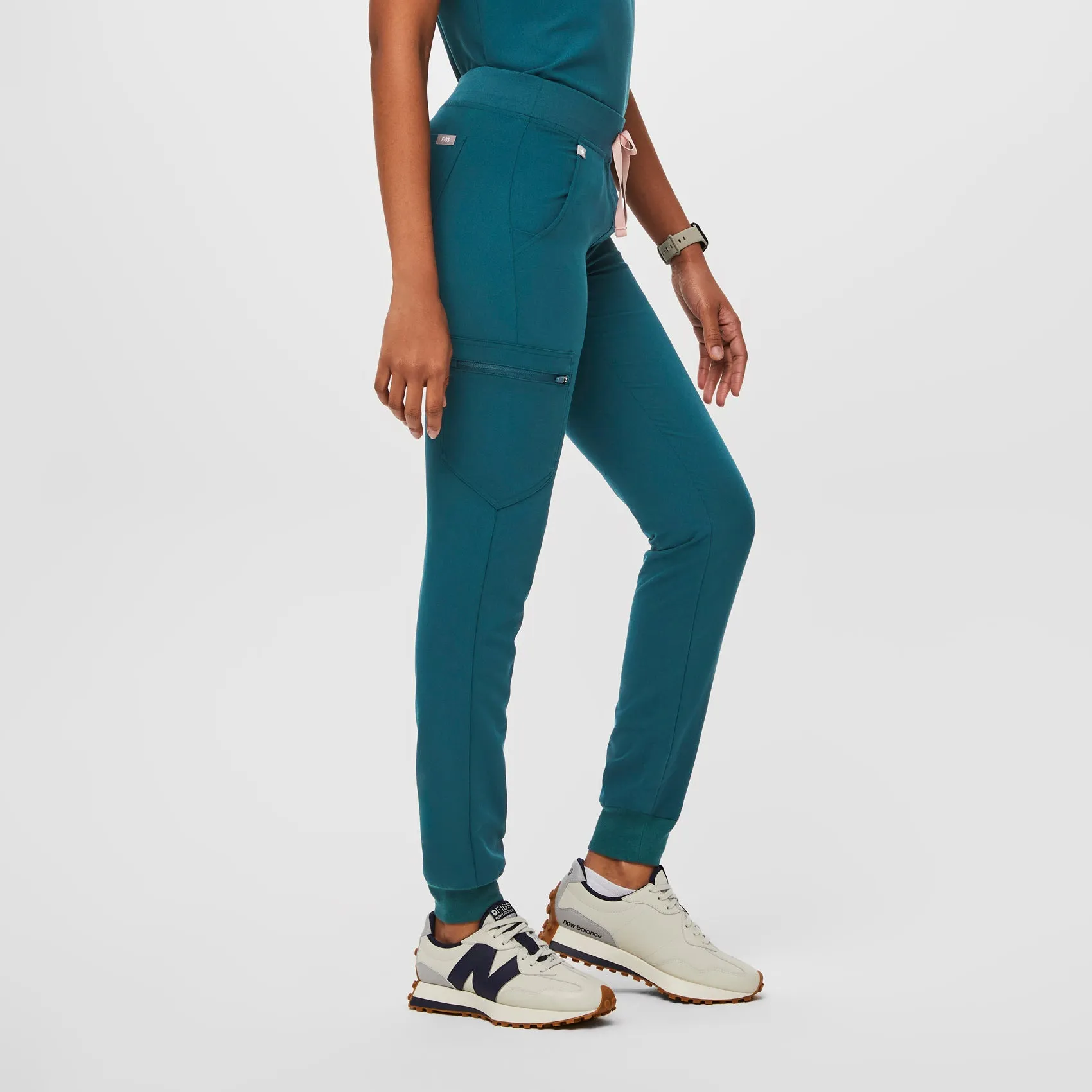 women's Caribbean Blue Zamora™ - Jogger Scrub Pants (3XL - 6XL)