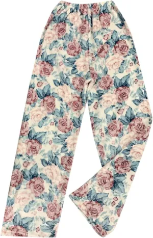 Womens Flannel Pajama Pants Fleece Lined Pants Thick Warm Loungewear Pants Long Johns Thermal Pants Plaid Pants