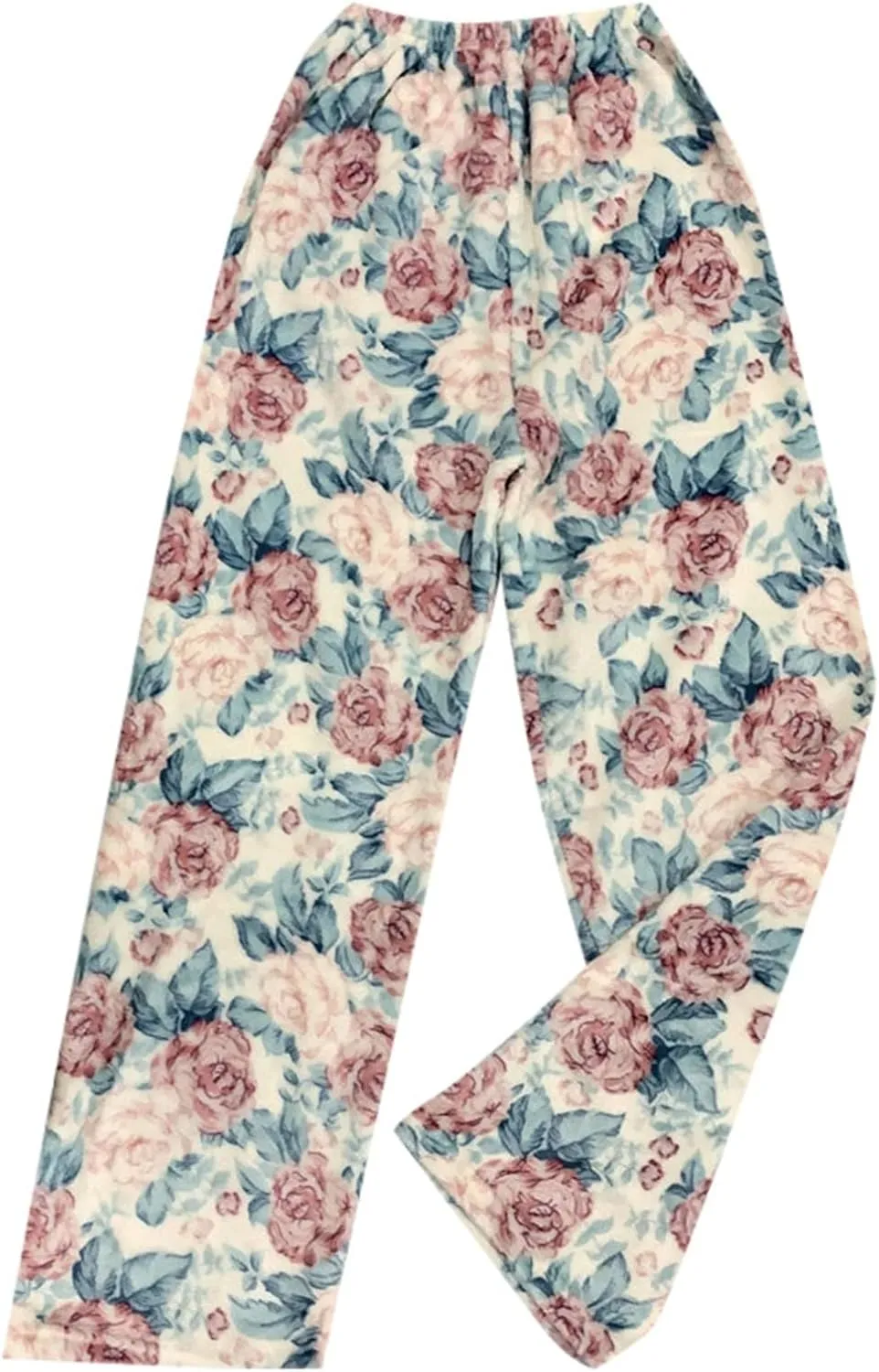 Womens Flannel Pajama Pants Fleece Lined Pants Thick Warm Loungewear Pants Long Johns Thermal Pants Plaid Pants