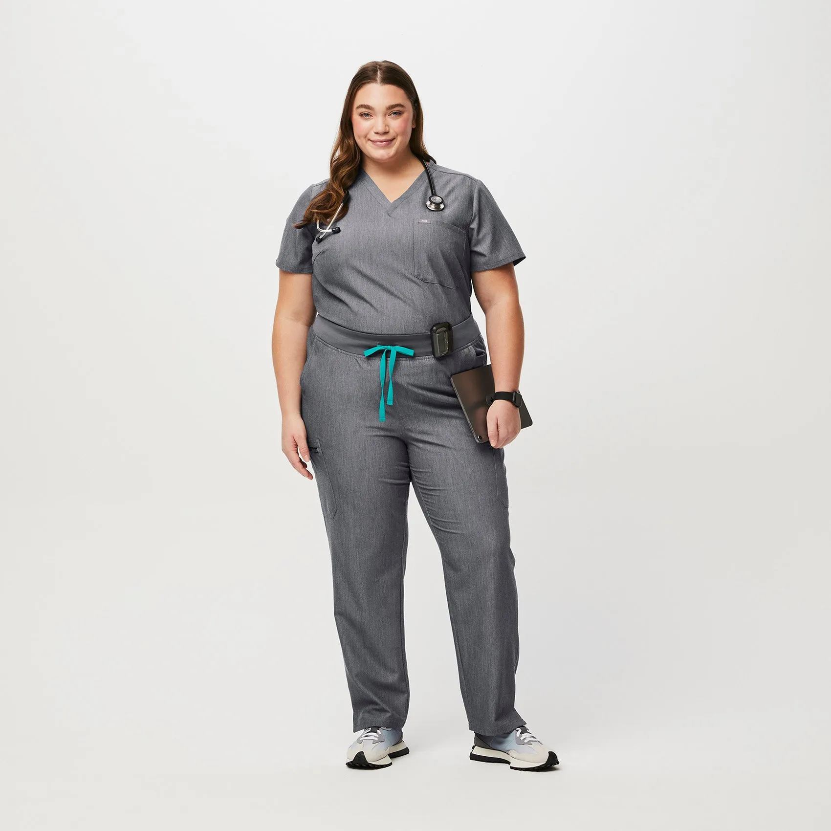women's Graphite High Waisted Yola™ - Tall Skinny Scrub Pants (3XL - 6XL)