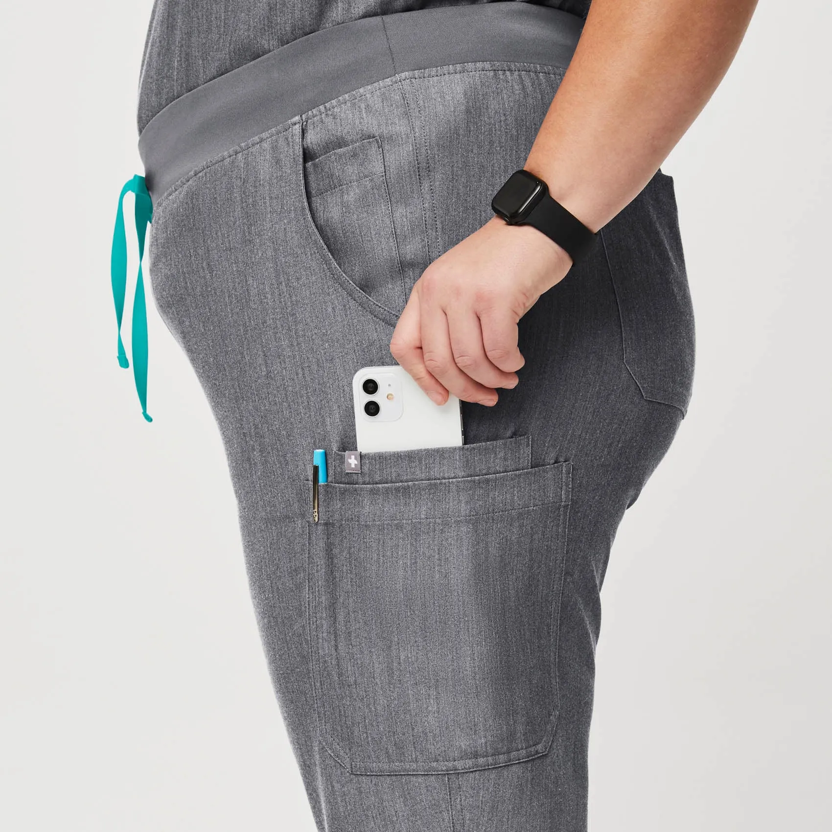 women's Graphite High Waisted Yola™ - Tall Skinny Scrub Pants (3XL - 6XL)
