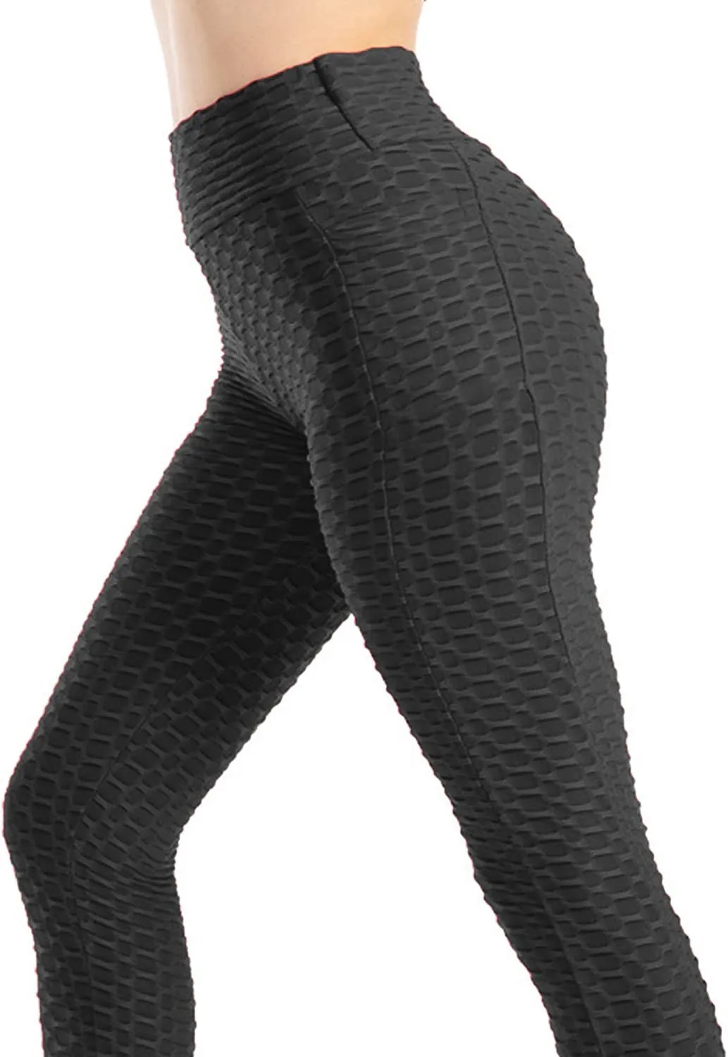 Women's High Waist Honeycomb Yoga Shaper Pants  | Tummy Control Booty Leggings Butt Lift Tights