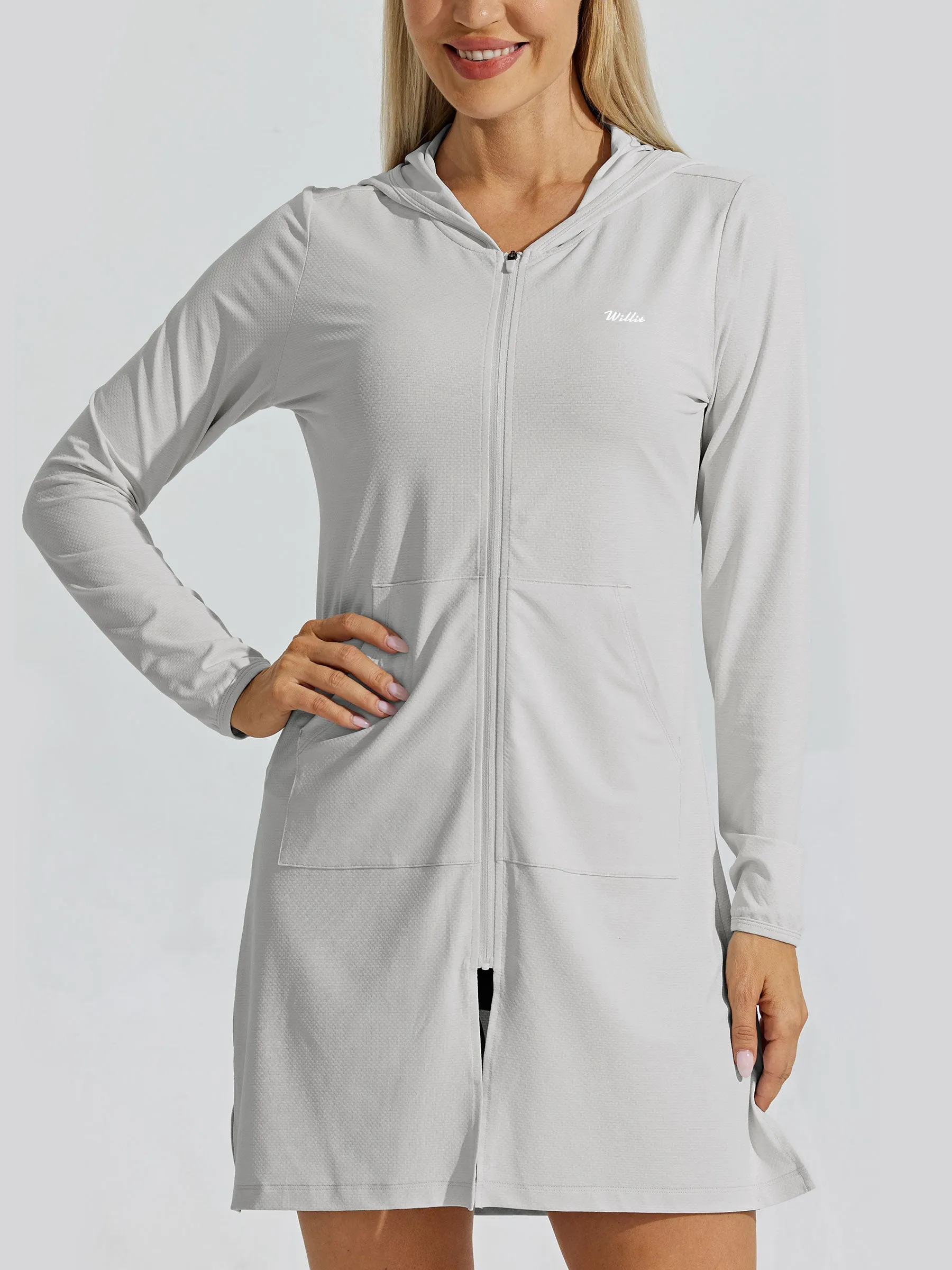 Women's Long Hoodie Jacket UPF 50 