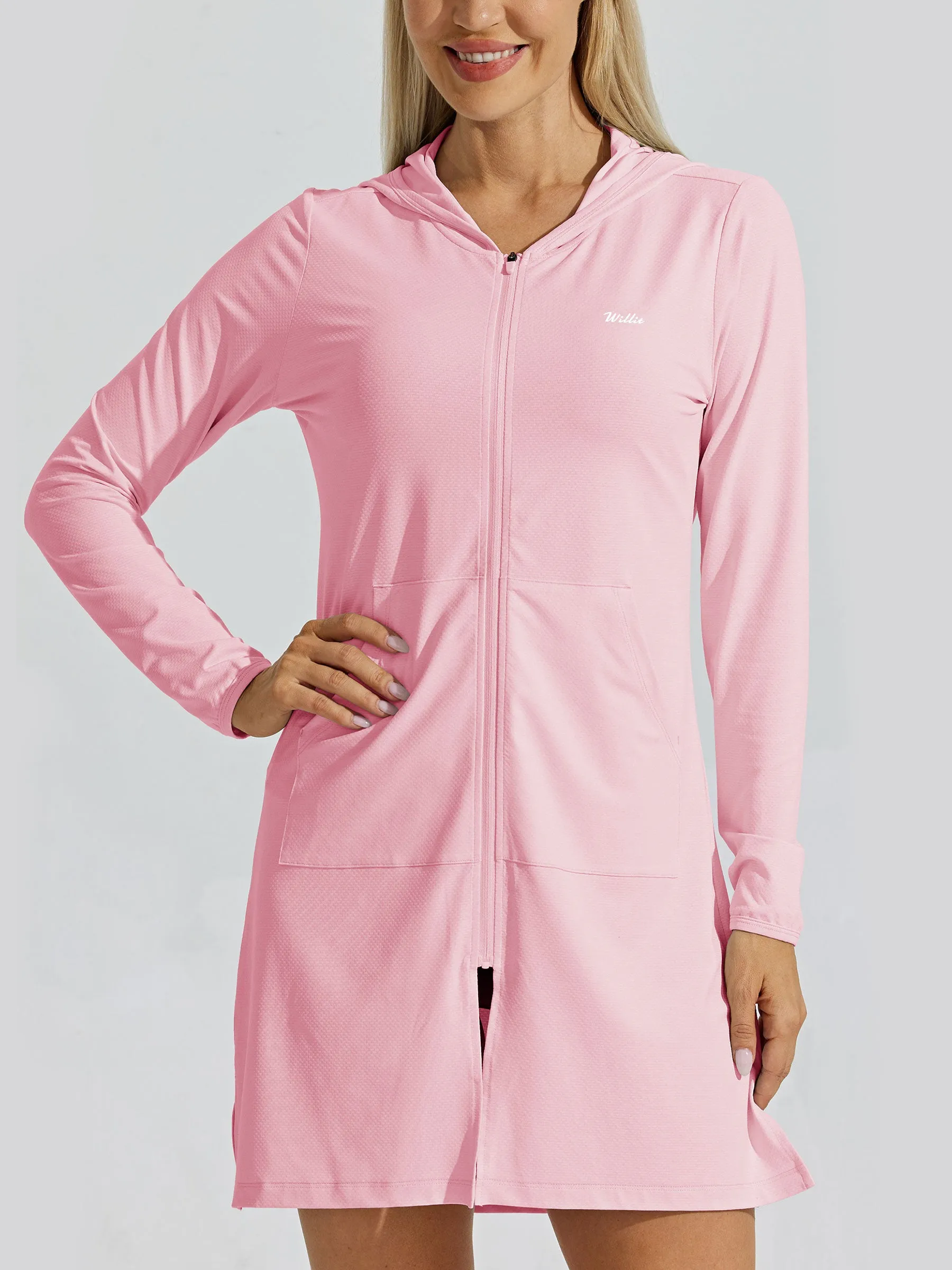 Women's Long Hoodie Jacket UPF 50 