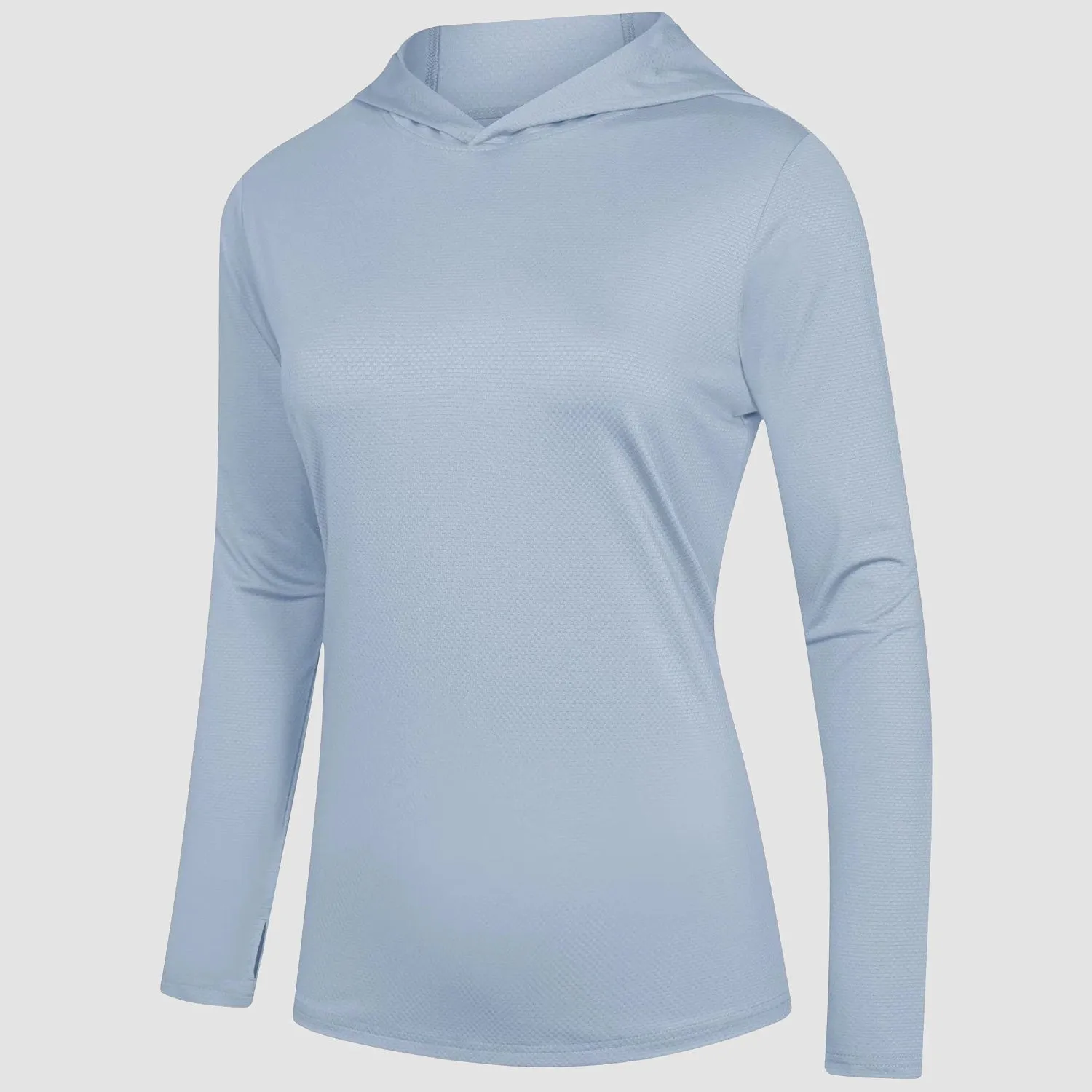 Women's Mint Hoodie Shirts UPF 50  Sun Protection Long Sleeve UV Shirt Fishing Hiking Athletic Shirts with Thumb Hole