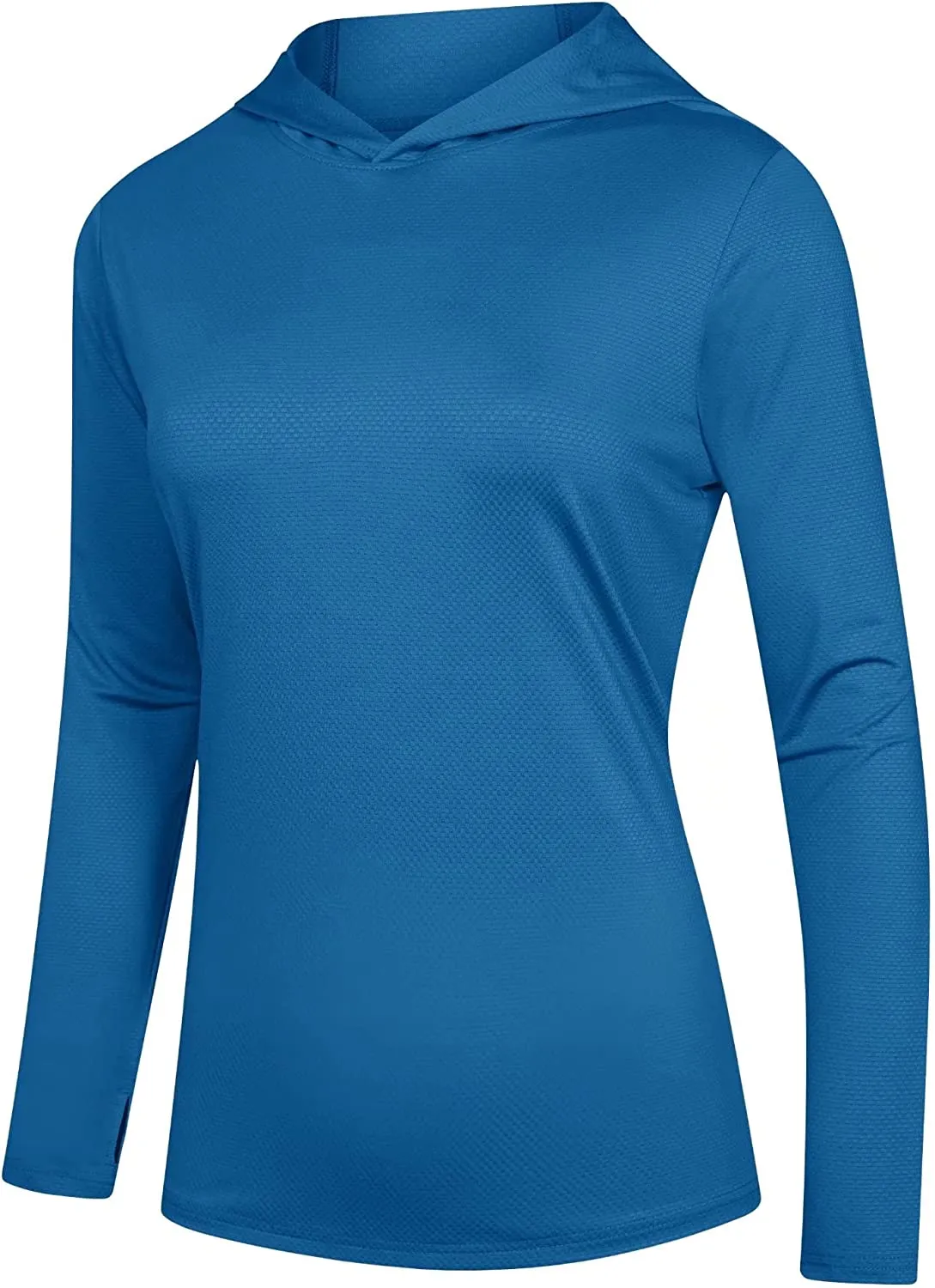 Women's Mint Hoodie Shirts UPF 50  Sun Protection Long Sleeve UV Shirt Fishing Hiking Athletic Shirts with Thumb Hole