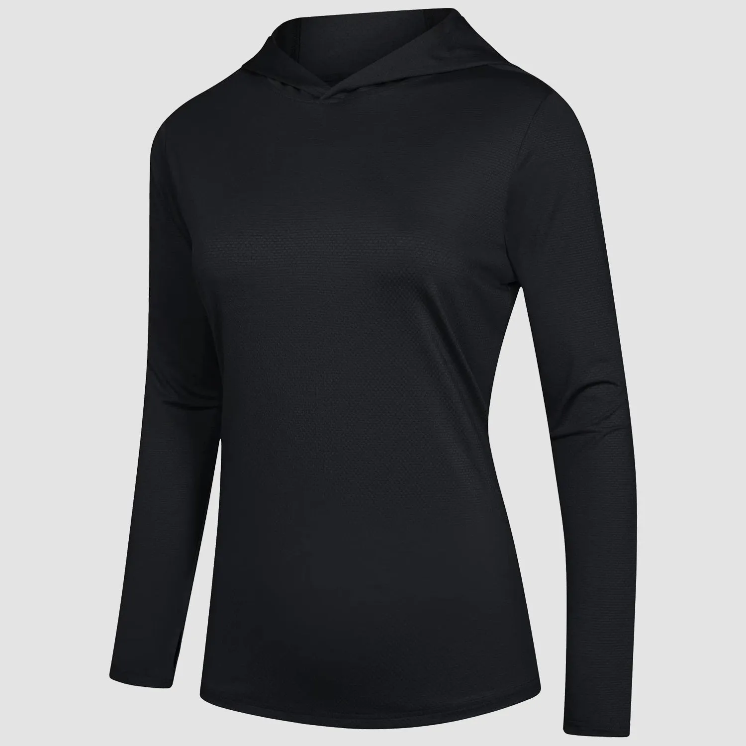Women's Mint Hoodie Shirts UPF 50  Sun Protection Long Sleeve UV Shirt Fishing Hiking Athletic Shirts with Thumb Hole