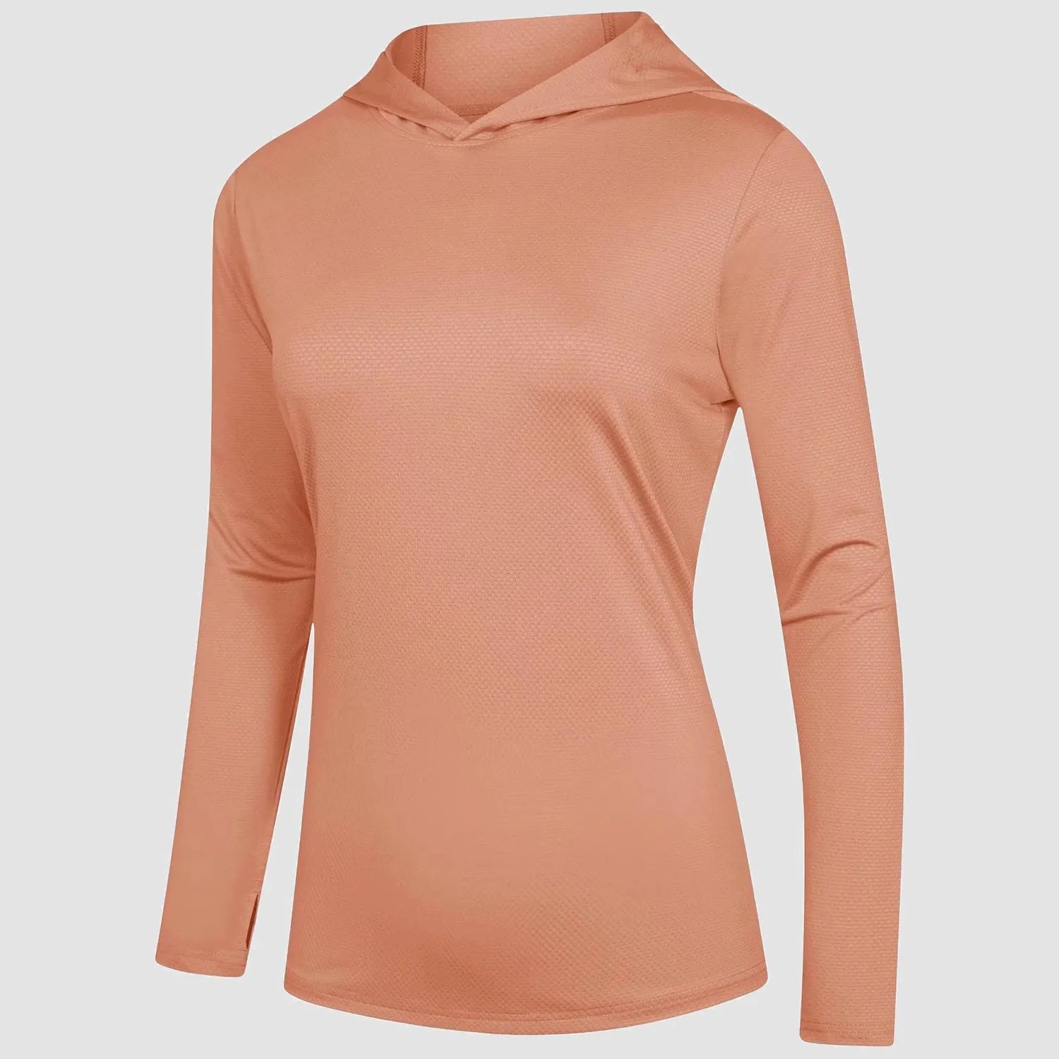 Women's Mint Hoodie Shirts UPF 50  Sun Protection Long Sleeve UV Shirt Fishing Hiking Athletic Shirts with Thumb Hole