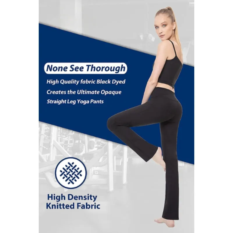 Women's Multicolor Pattern Bootcut Leg Yoga Pants High Waist Leggings