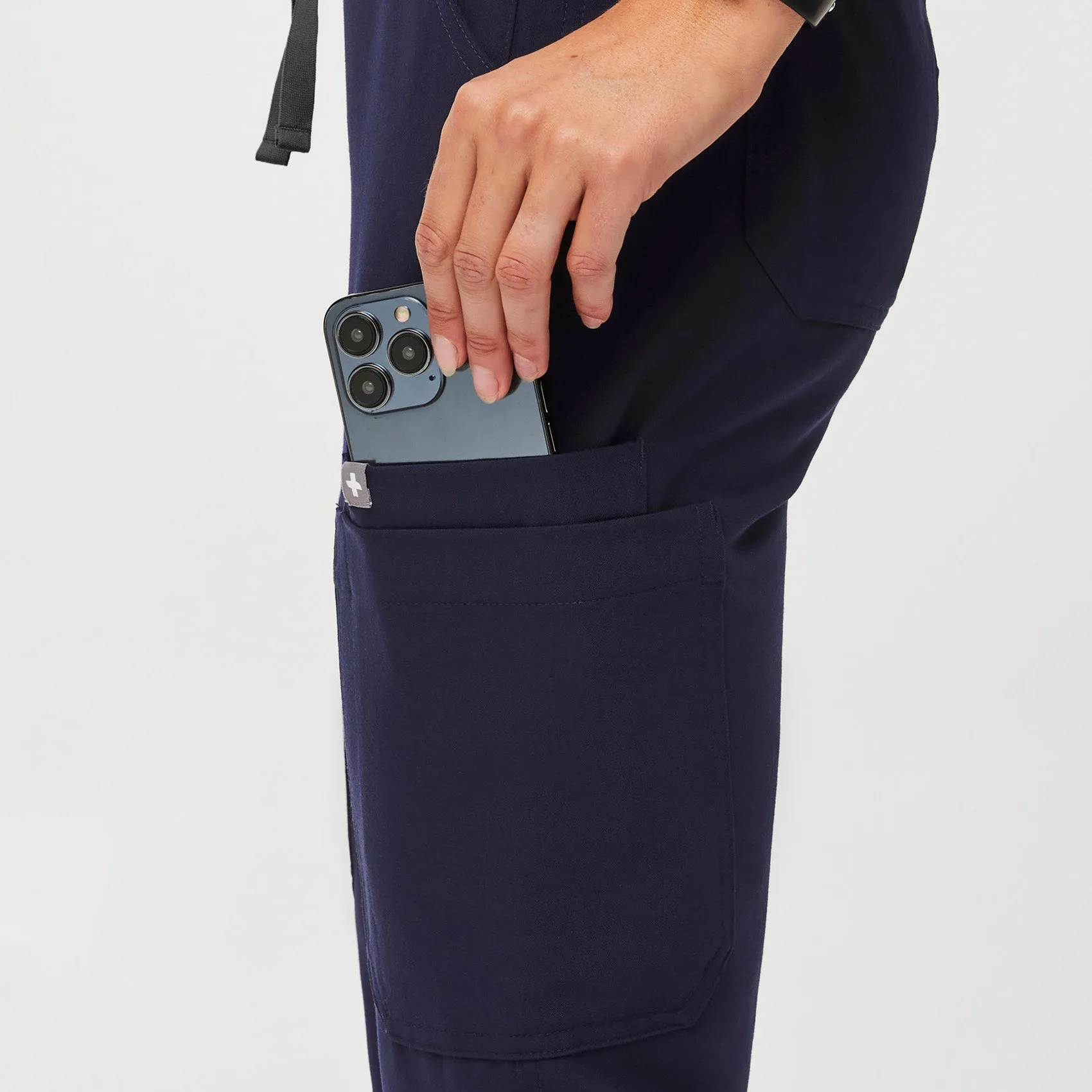 women's Navy Yola™ High Waisted 2.0 - Petite Skinny Scrub Pants