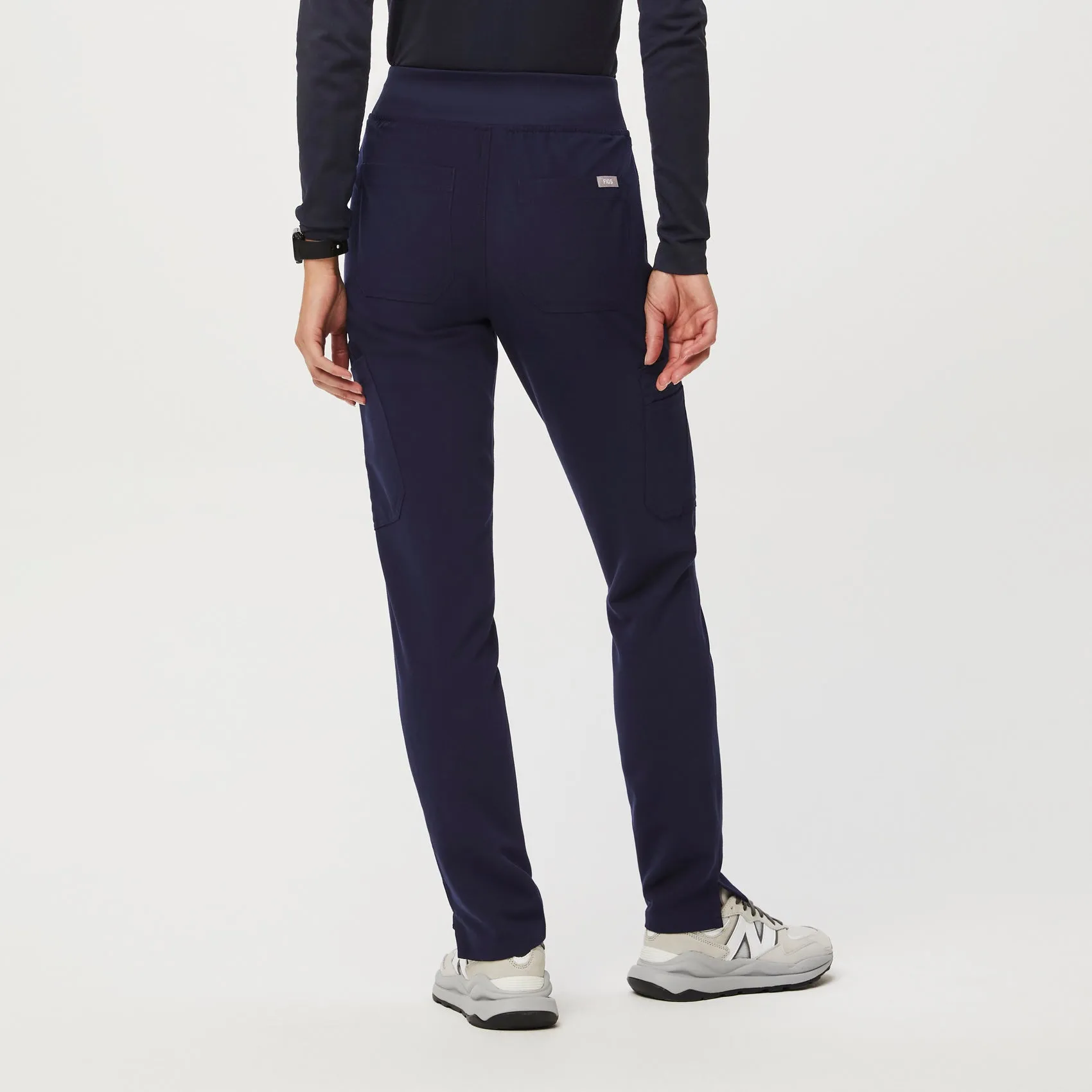 women's Navy Yola™ High Waisted 2.0 - Petite Skinny Scrub Pants