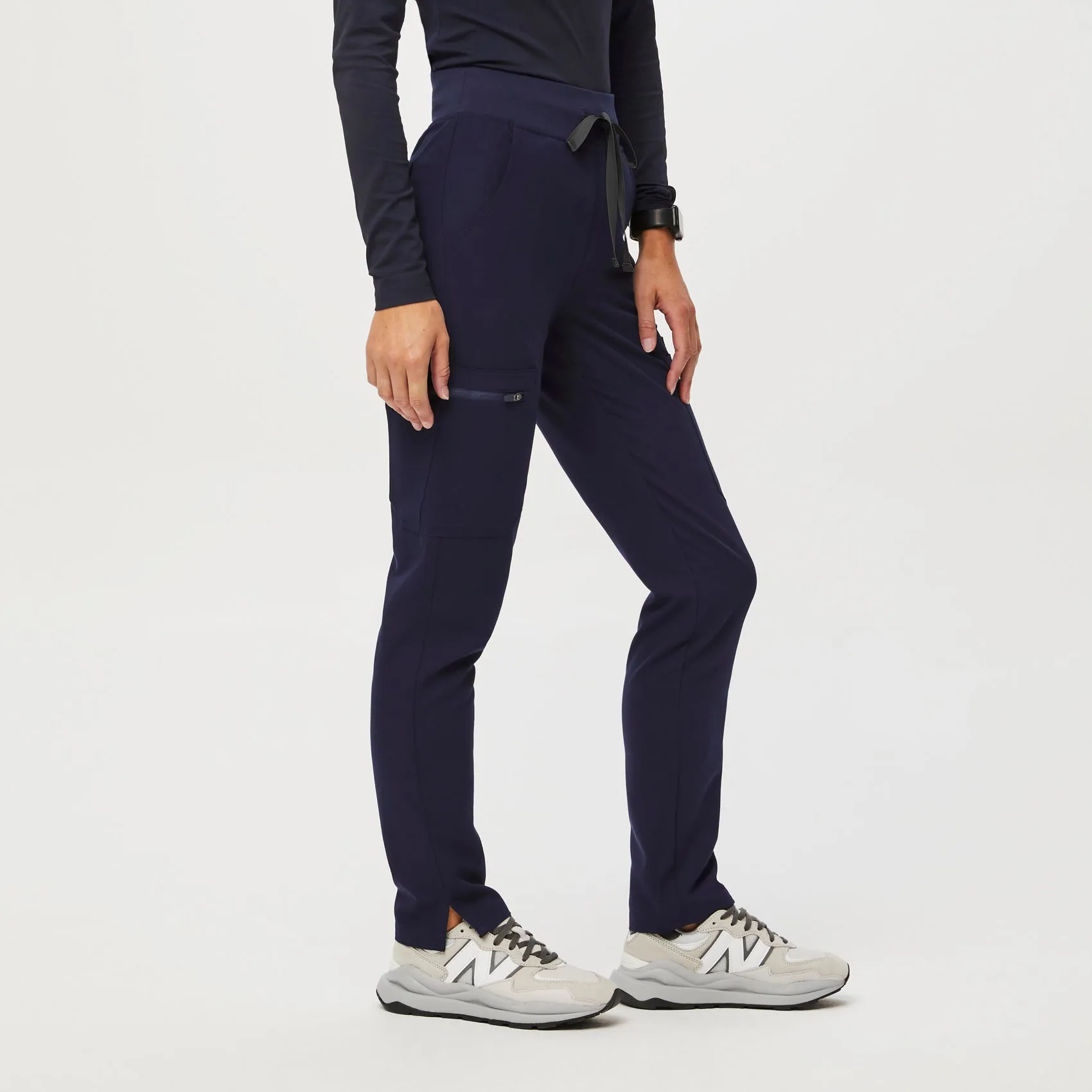 women's Navy Yola™ High Waisted 2.0 - Petite Skinny Scrub Pants