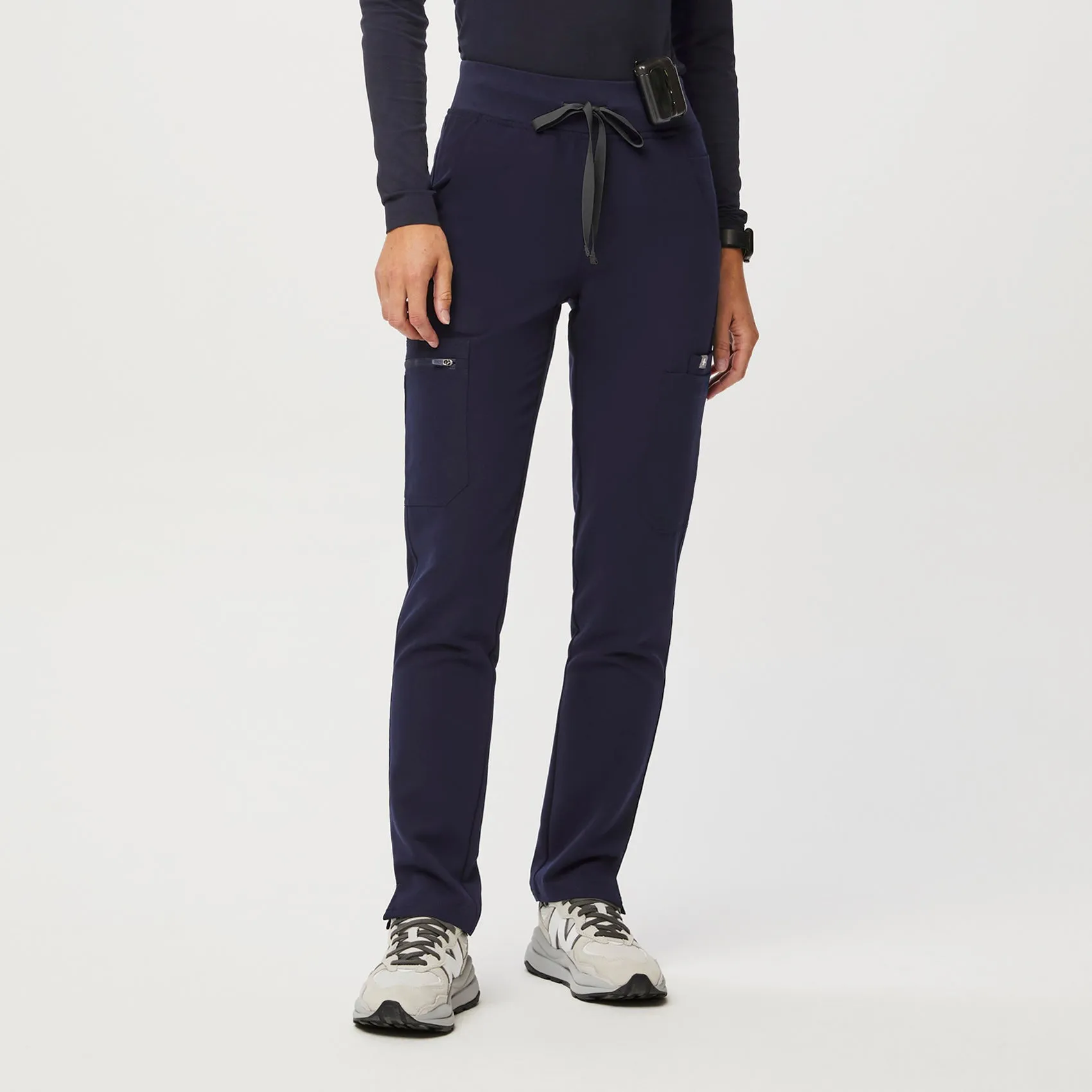 women's Navy Yola™ High Waisted 2.0 - Petite Skinny Scrub Pants