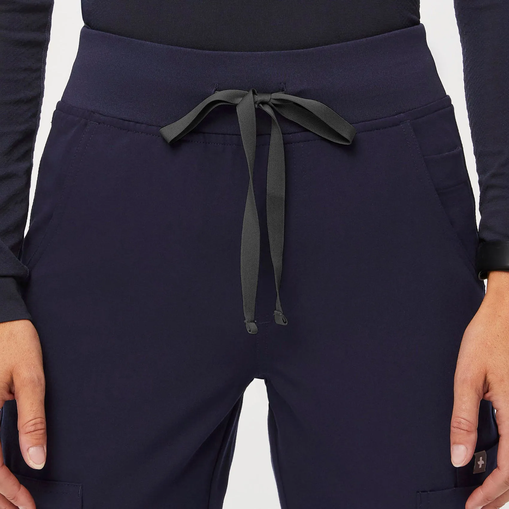 women's Navy Yola™ High Waisted 2.0 - Petite Skinny Scrub Pants