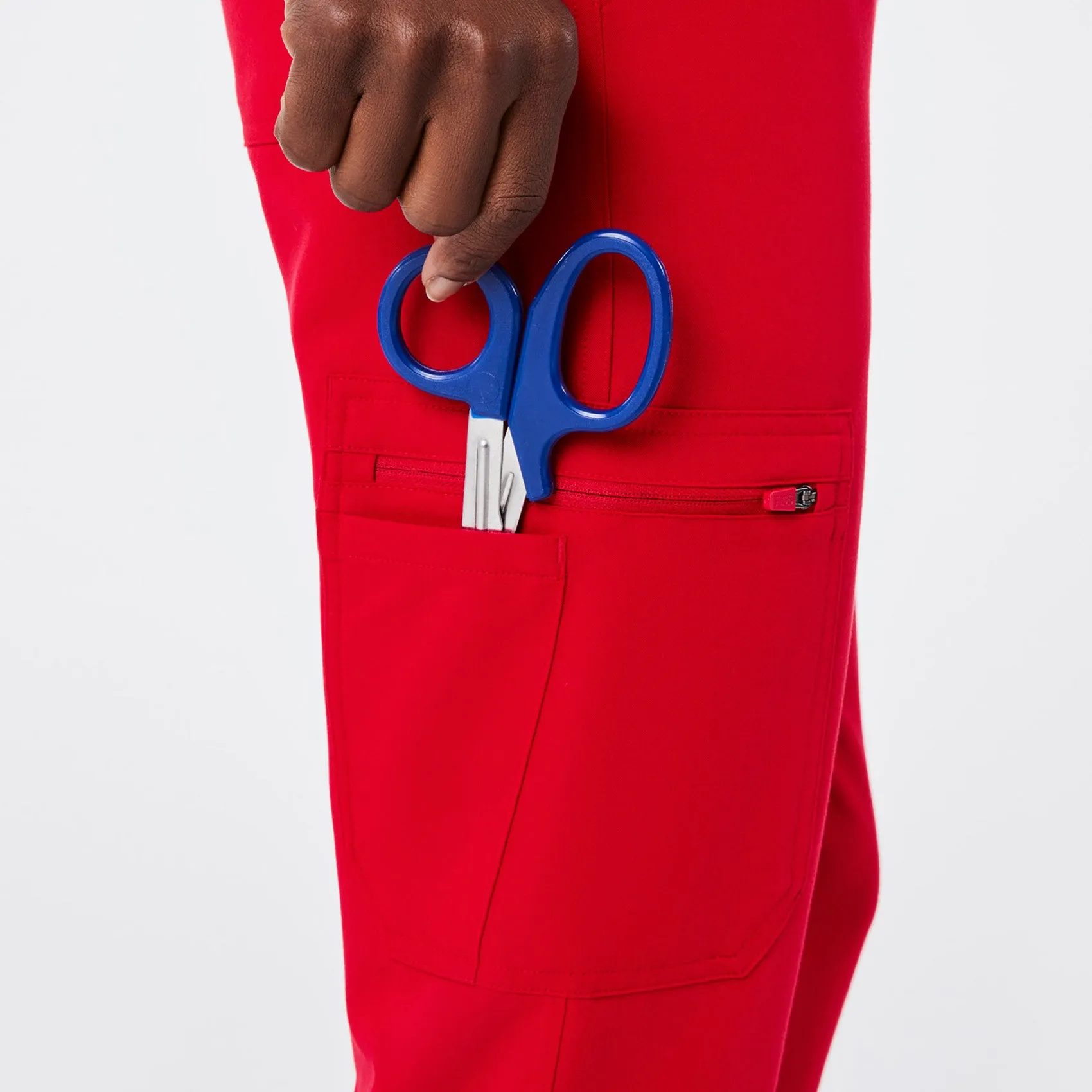 women's Pop Red High Waisted Yola - Tall Skinny Scrub Pant™