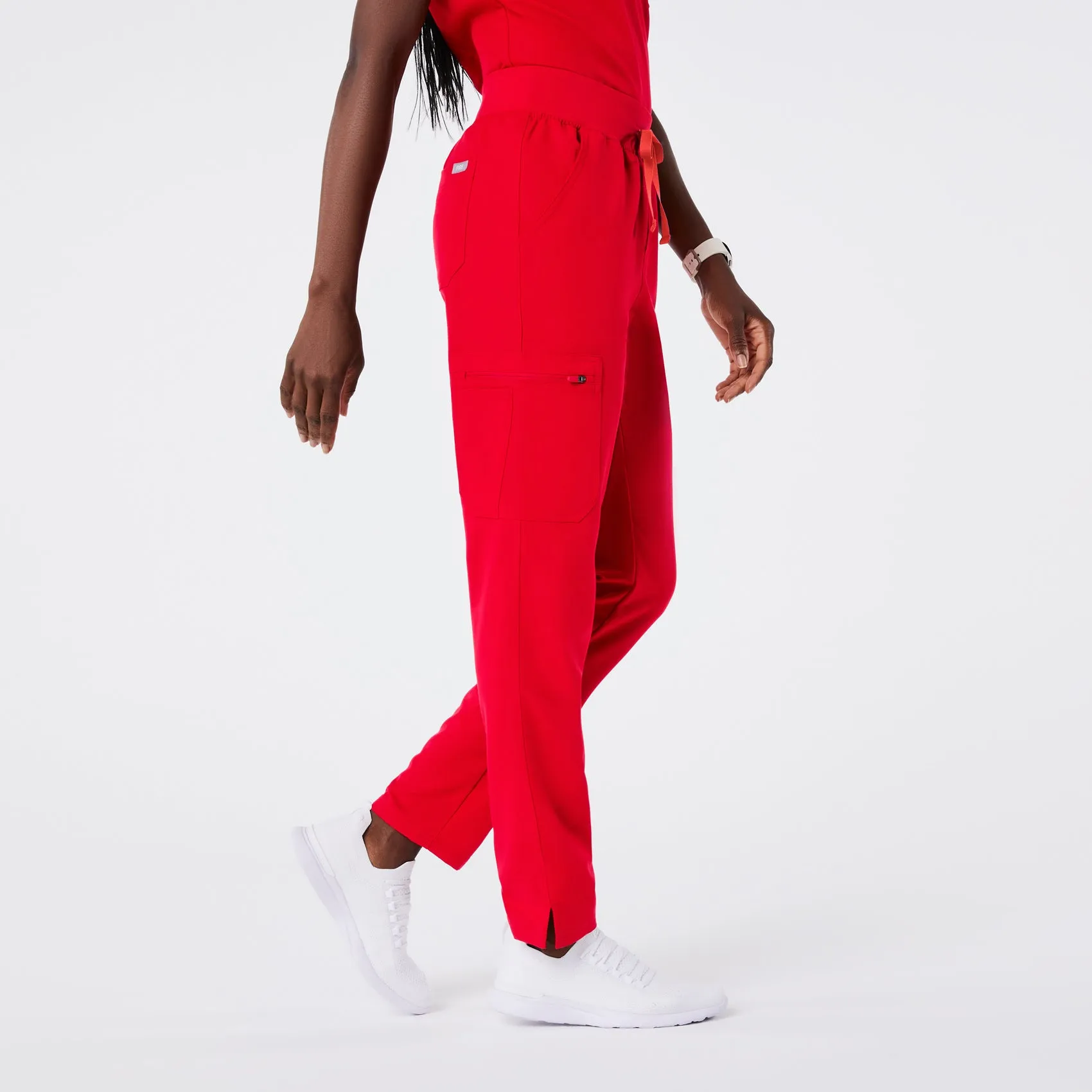 women's Pop Red High Waisted Yola - Tall Skinny Scrub Pant™