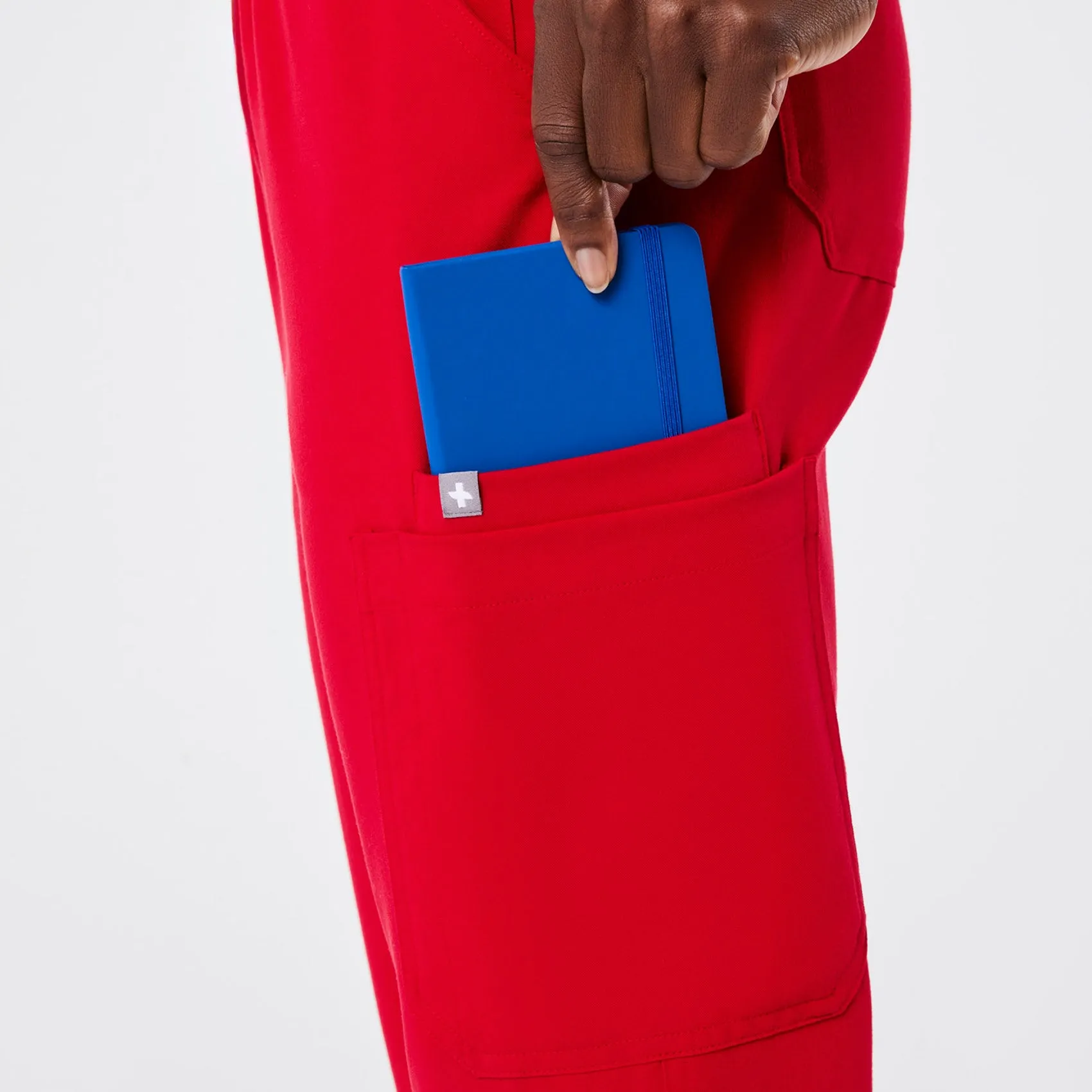 women's Pop Red High Waisted Yola - Tall Skinny Scrub Pant™