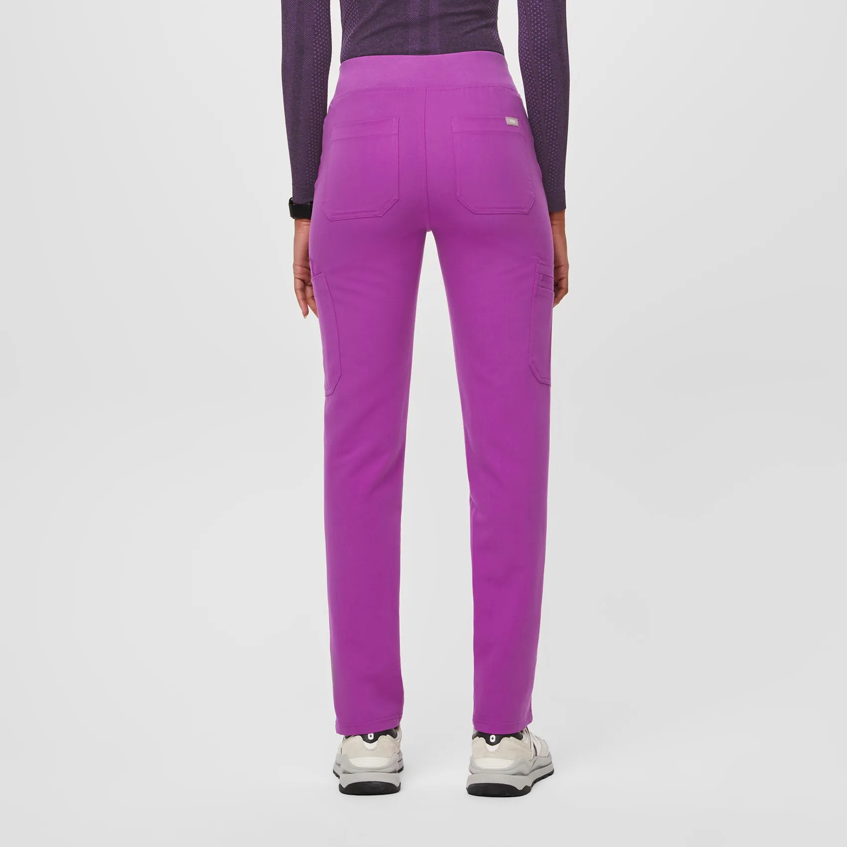 women's Purple Jolt High Waisted Yola™ - Tall Skinny Scrub Pants