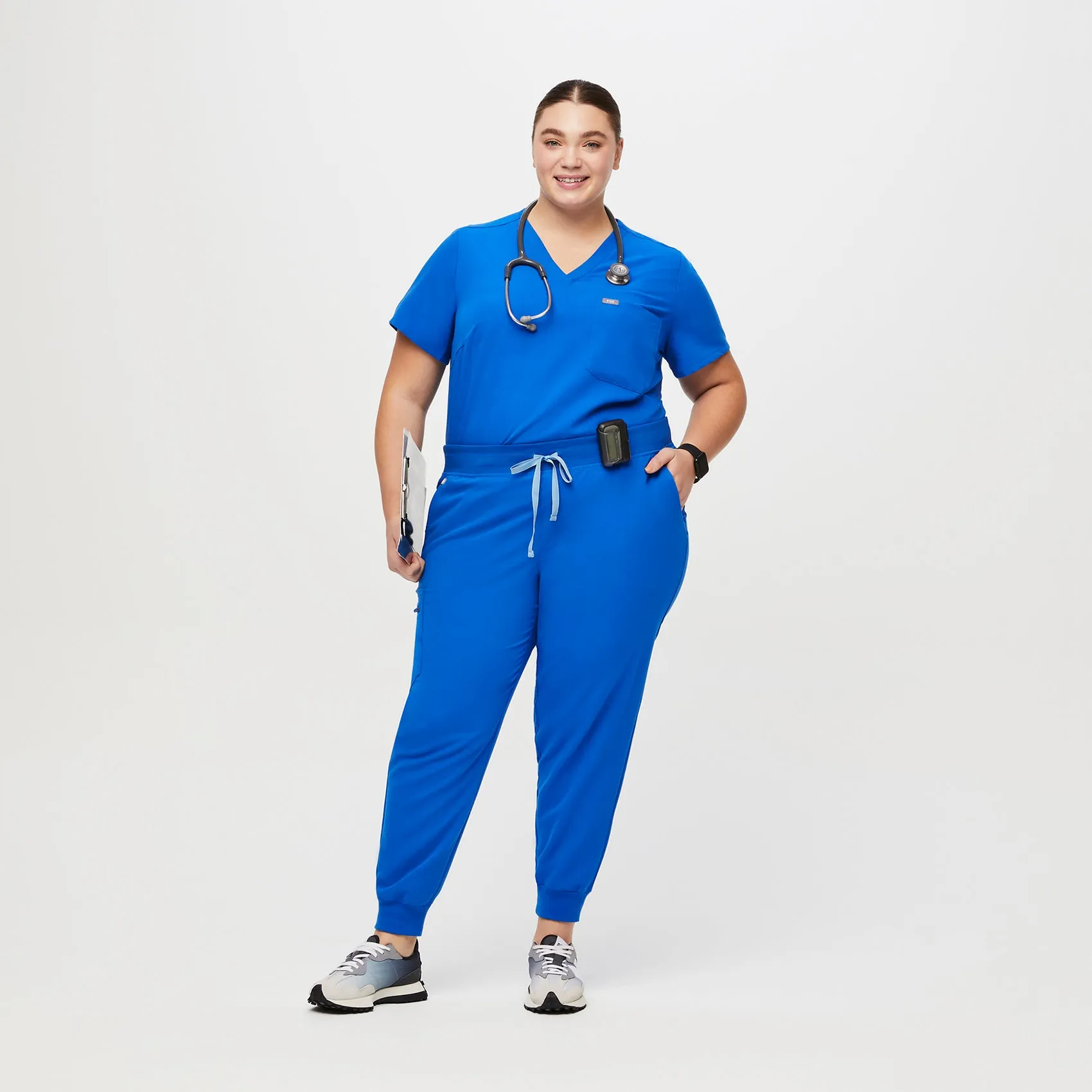 women's Royal Blue Zamora™ - Jogger Scrub Pants (3XL - 6XL)