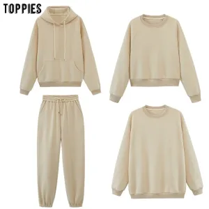 Women's Tracksuits - Hooded Sweatshirts