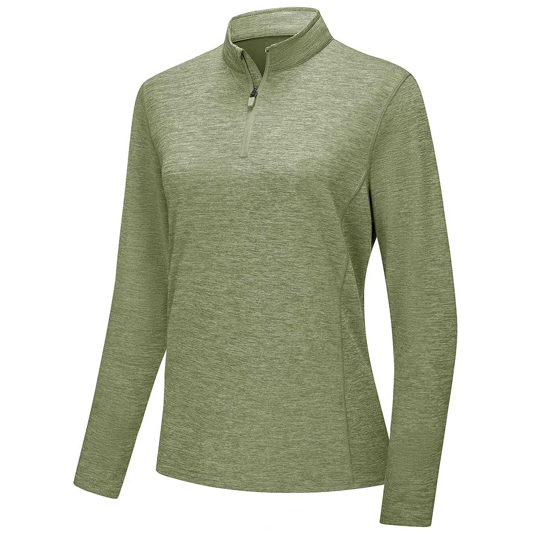 Women's UPF 50  1/4 Zip Quick Dry Hiking Shirts