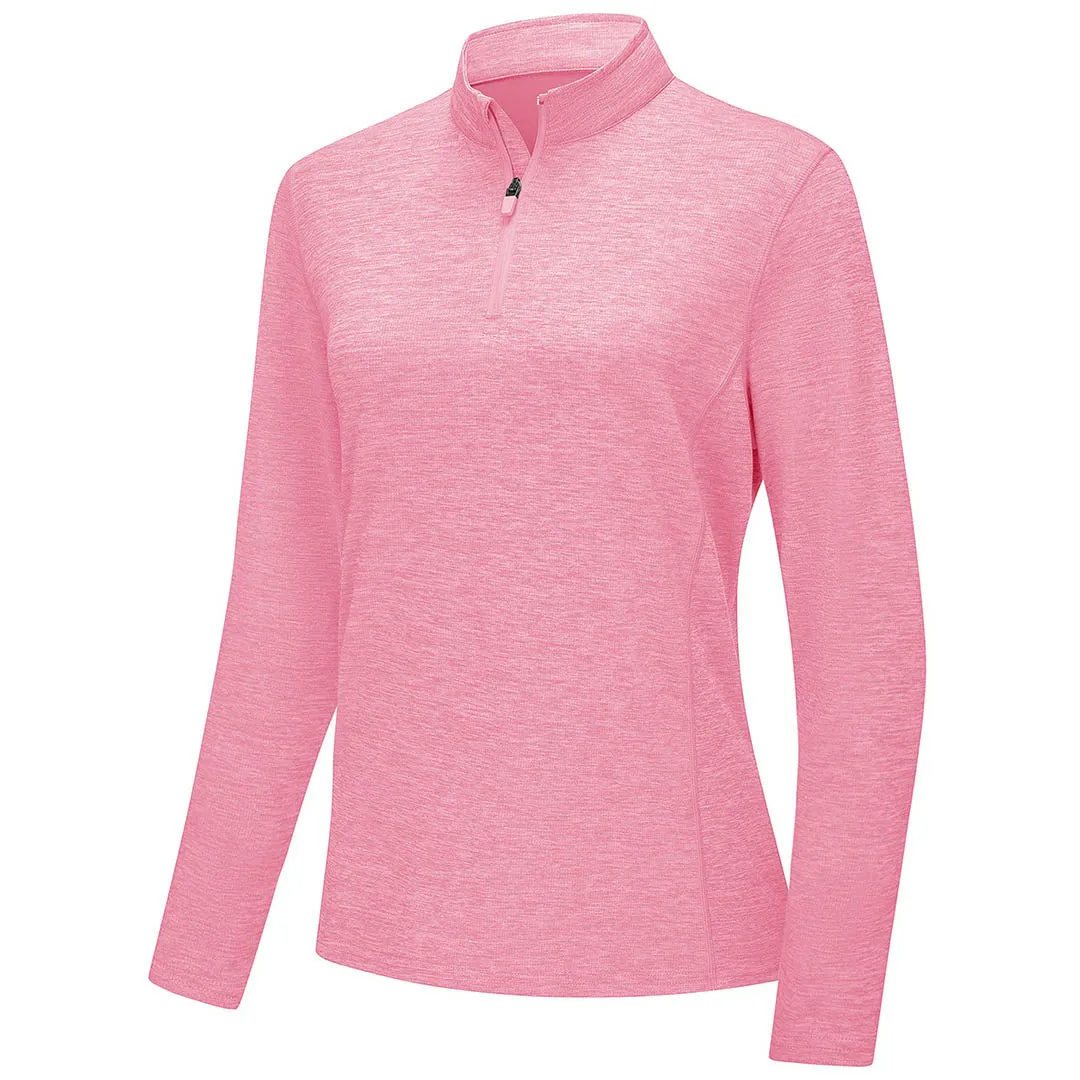 Women's UPF 50  1/4 Zip Quick Dry Hiking Shirts
