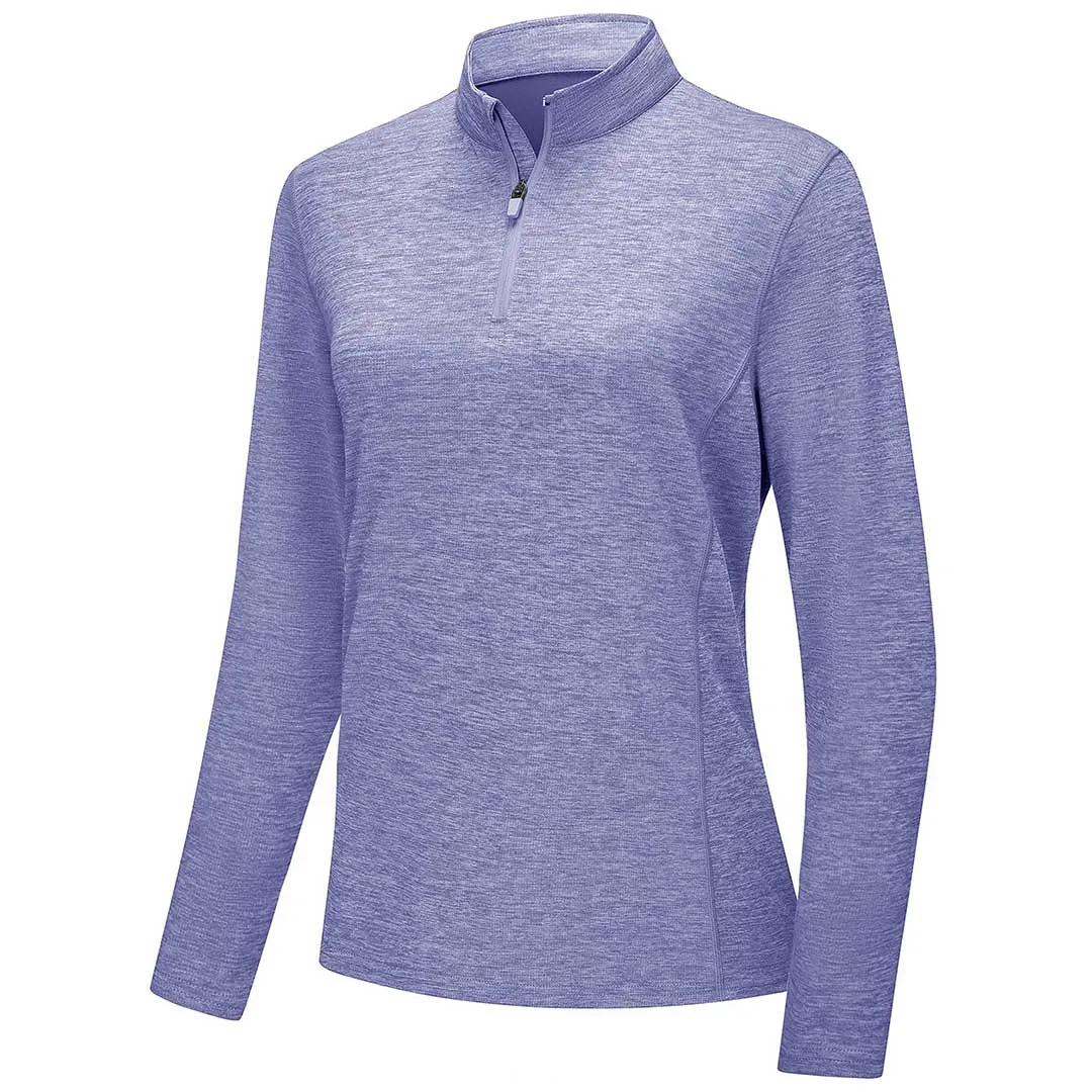 Women's UPF 50  1/4 Zip Quick Dry Hiking Shirts