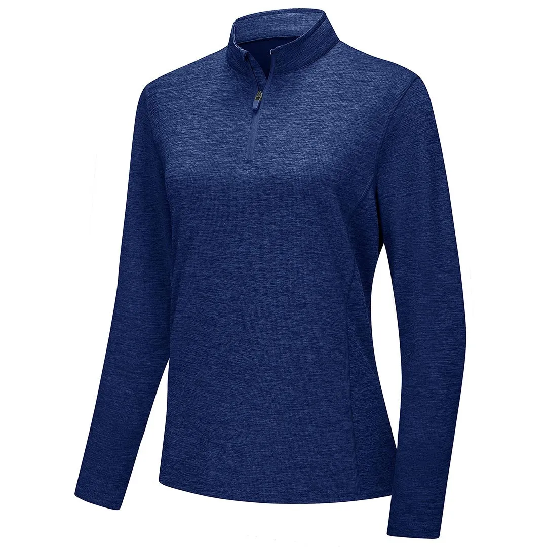 Women's UPF 50  1/4 Zip Quick Dry Hiking Shirts