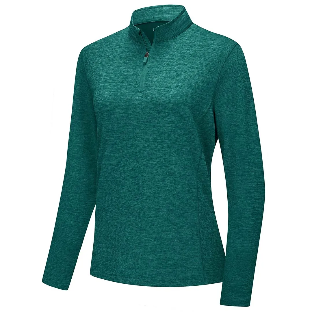 Women's UPF 50  1/4 Zip Quick Dry Hiking Shirts