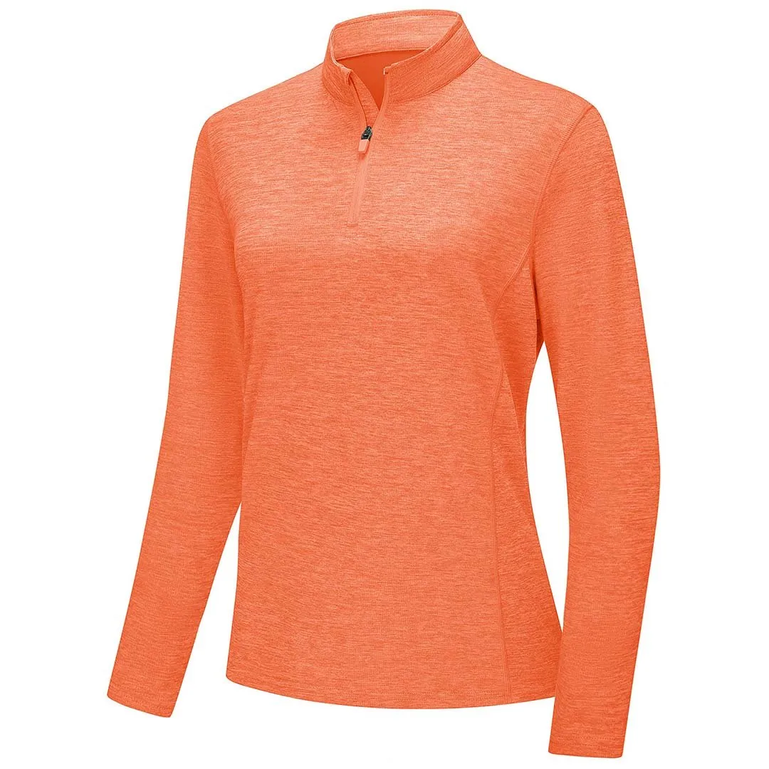 Women's UPF 50  1/4 Zip Quick Dry Hiking Shirts