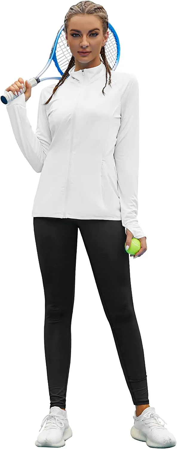 Women's UPF 50  Sun Protection Long Sleeve Hooded Sun Shirts